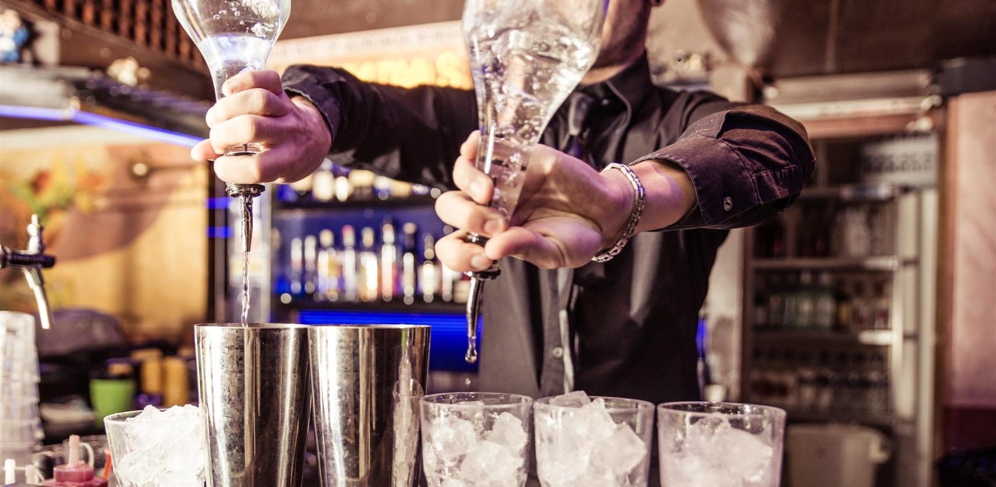 Bartender Pouring Drinks